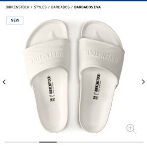 Birkenstock sandals Barbados. Color White. Size 39.
